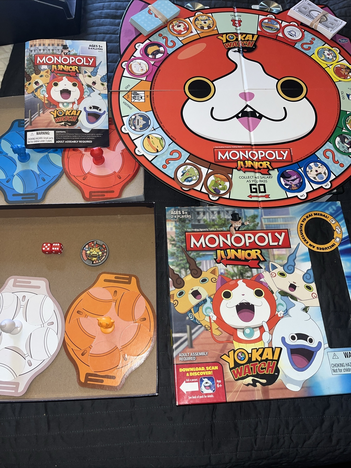 Monopoly Junior Yo-Kai Watch Edition Board Game W/Exclusive Yokai Medal