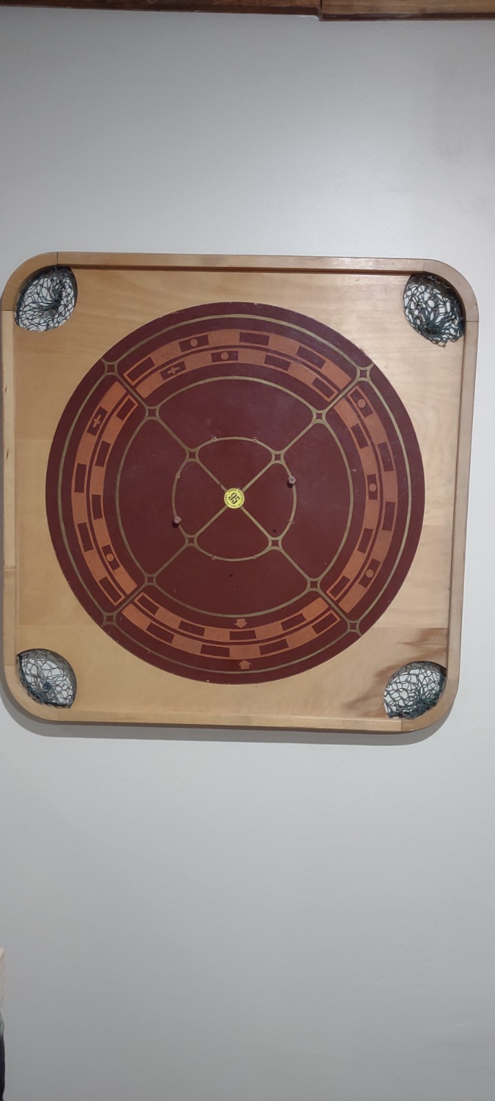 Vintage Carrom Board Game Used Board Only Made In USA