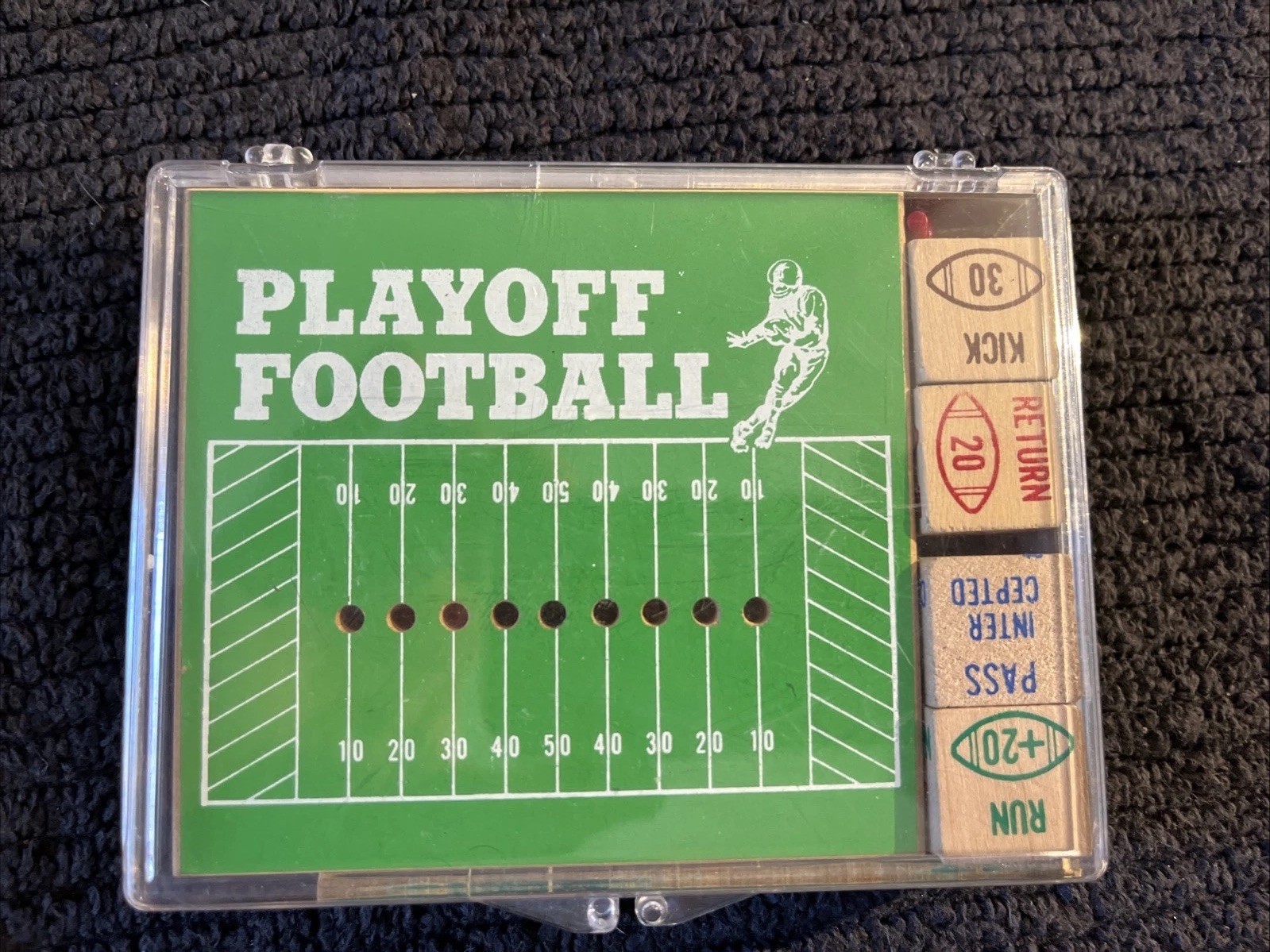Vintage Crestline Playoff Football Dice Game 1970s Tabletop Toy
