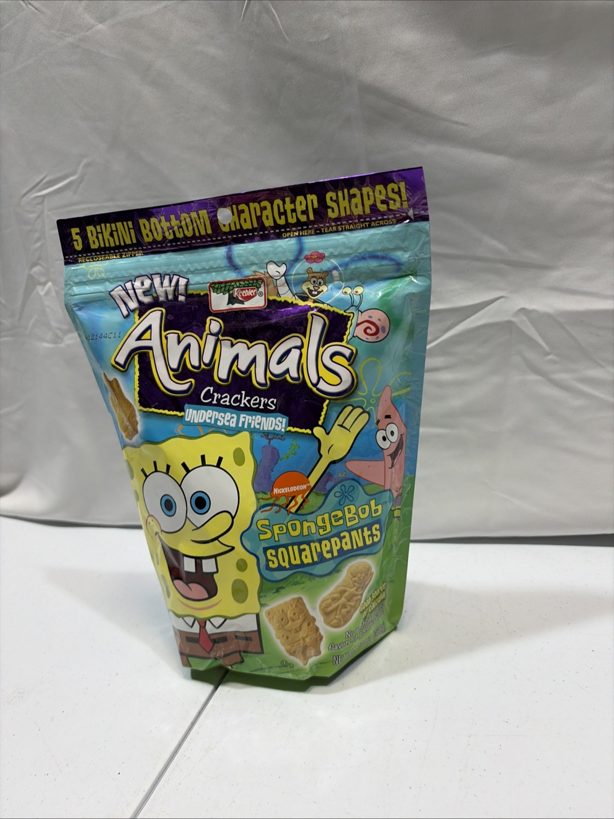 Spongebob Squarepants Animal Crackers Sealed Bag Extremely Rare Wow Nickelodeon