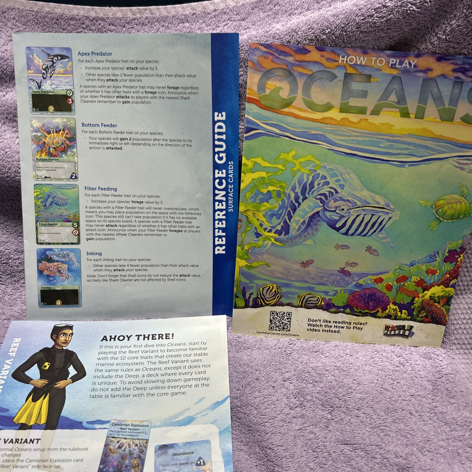 OCEANS, North Star Games 2019 Board Game (Limited Ed) Complete Excellent Shape!