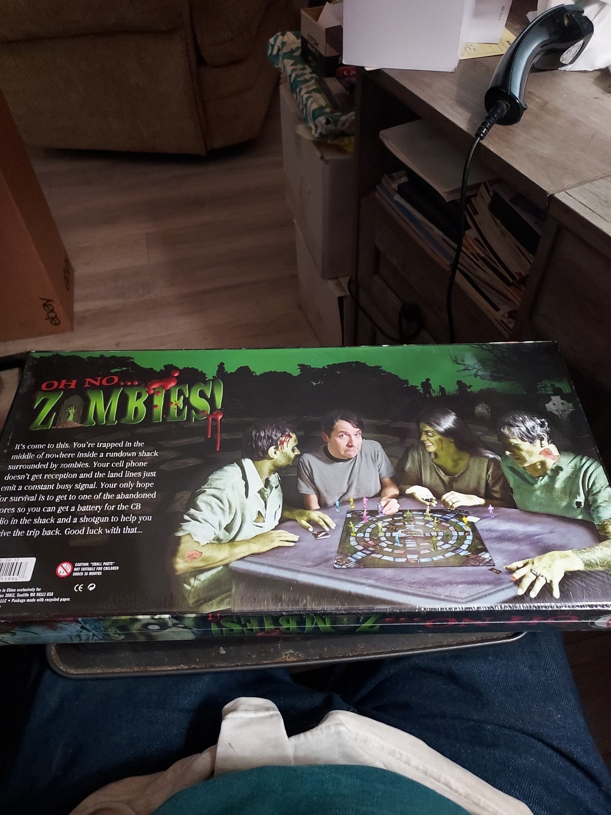RZ Archie McPhee Oh NO Zombies Board Game Spooky Halloween Fun Complete NEW