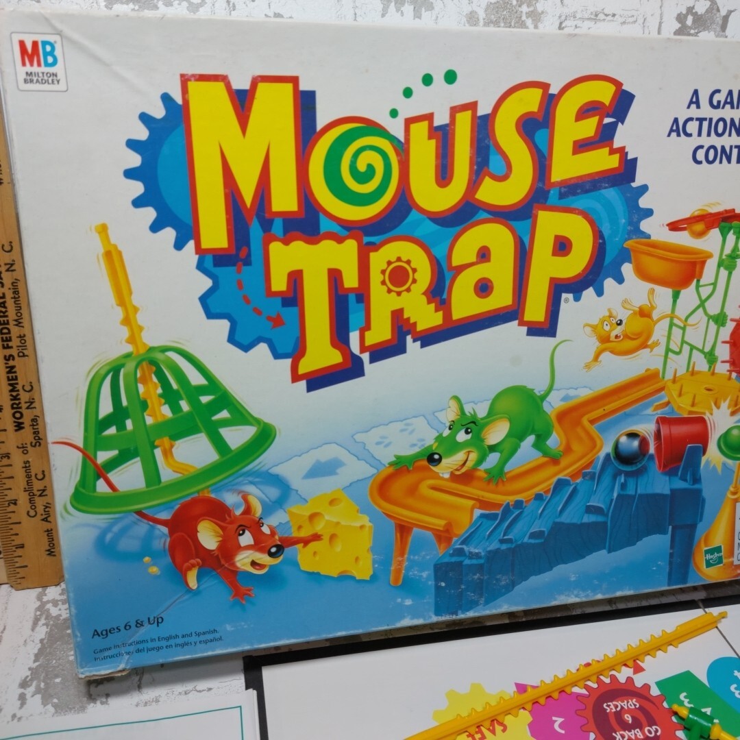 Mouse Trap Board Game 1999 Vintage Hasbro s Mouse Trap Complete