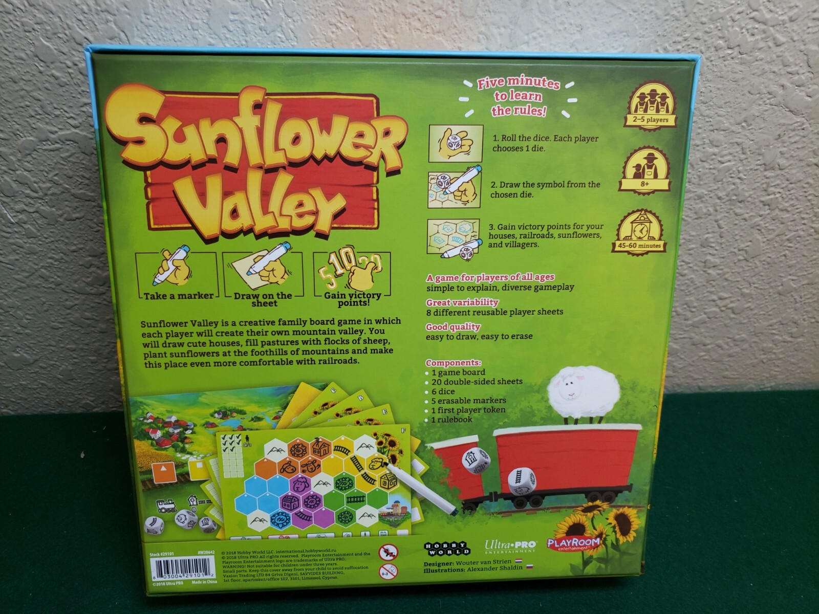 Sunflower Valley, Playroom Entertainment, pre-owned, Complete