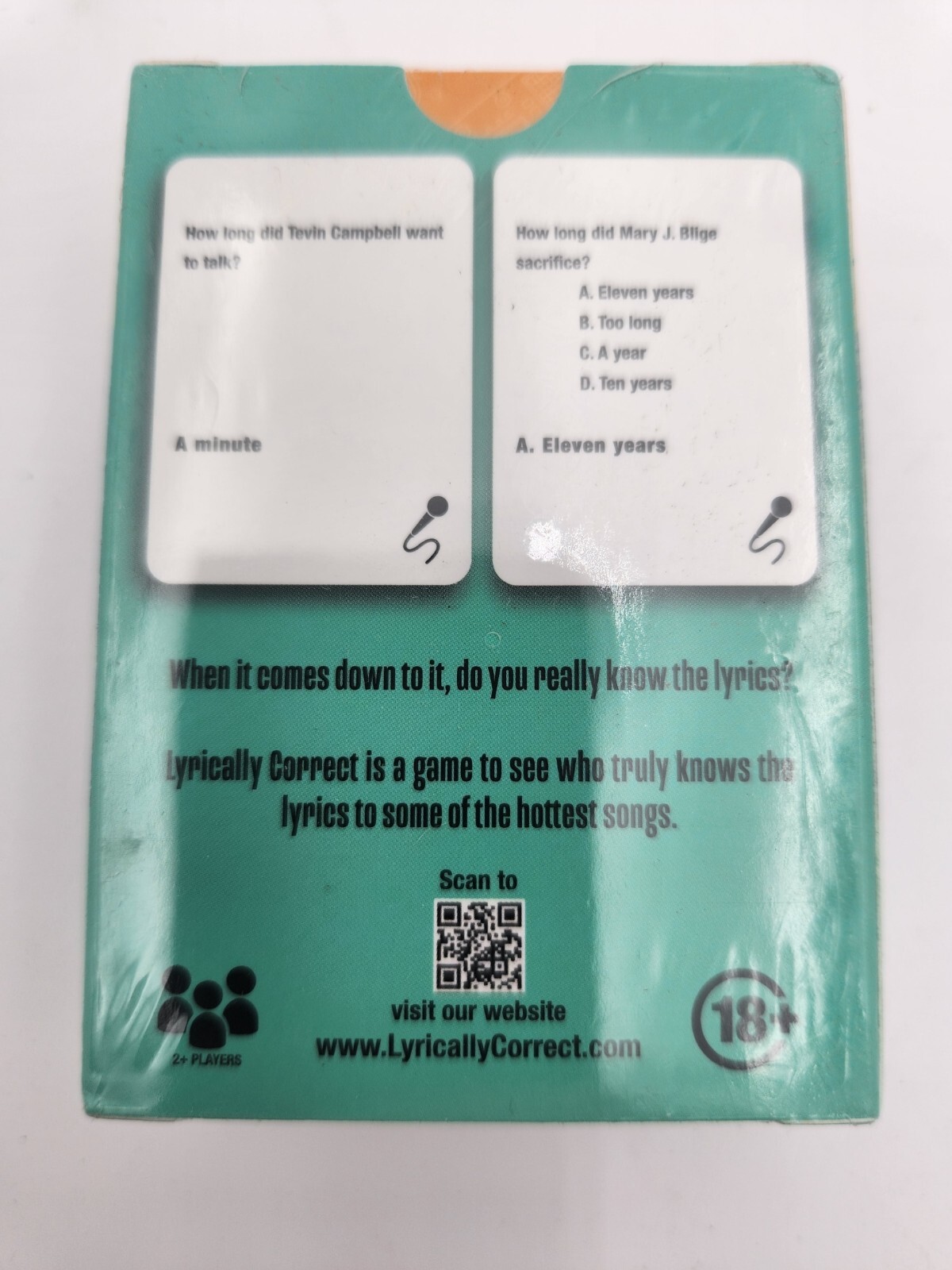 NEW Lyrically Correct 90’s R&B Expansion Pack Music Trivia Card Game