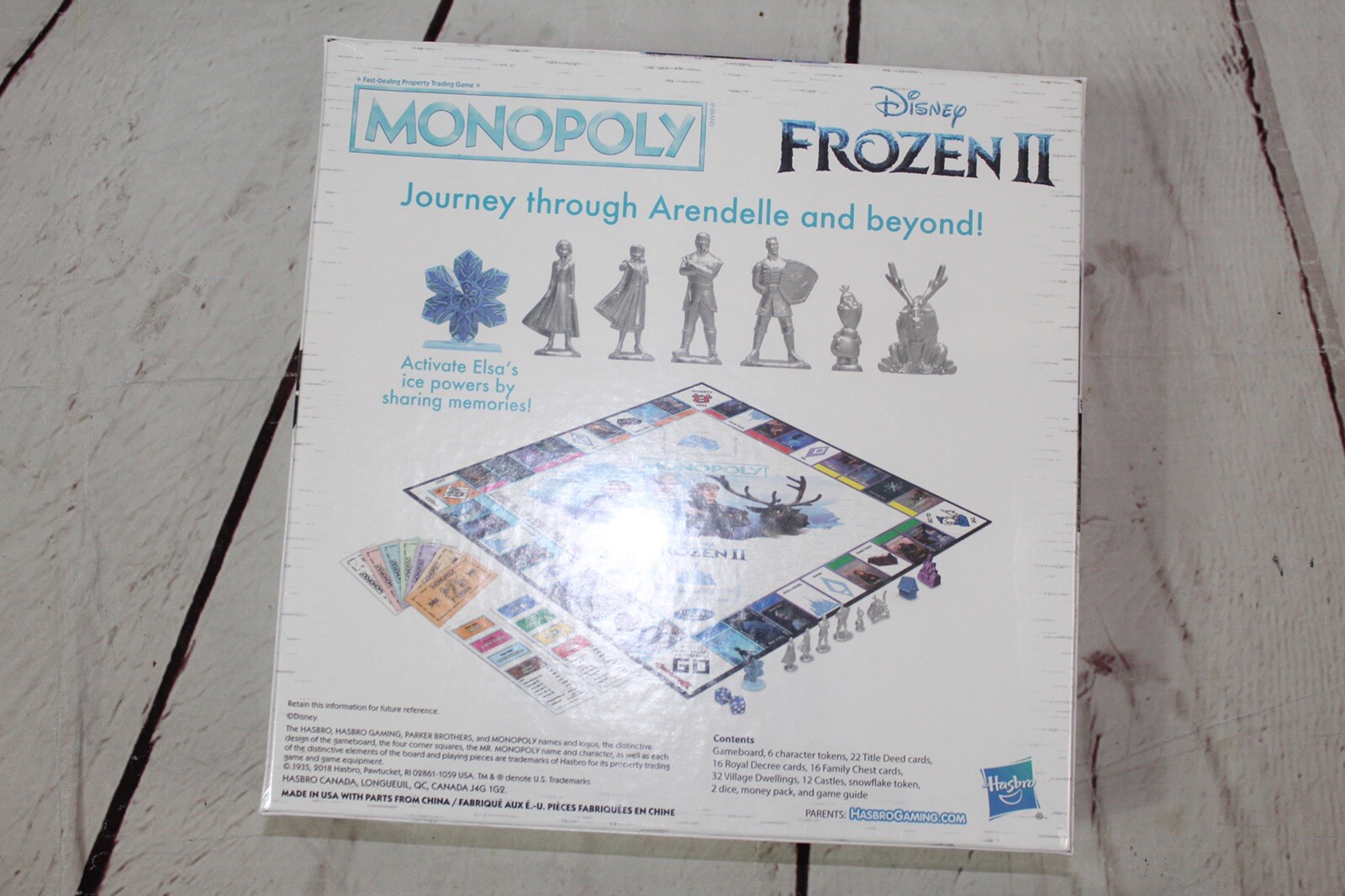 Disney Frozen 2 II Monopoly Board Game Hasbro Gaming Elsa Anna Olaf Kristoff