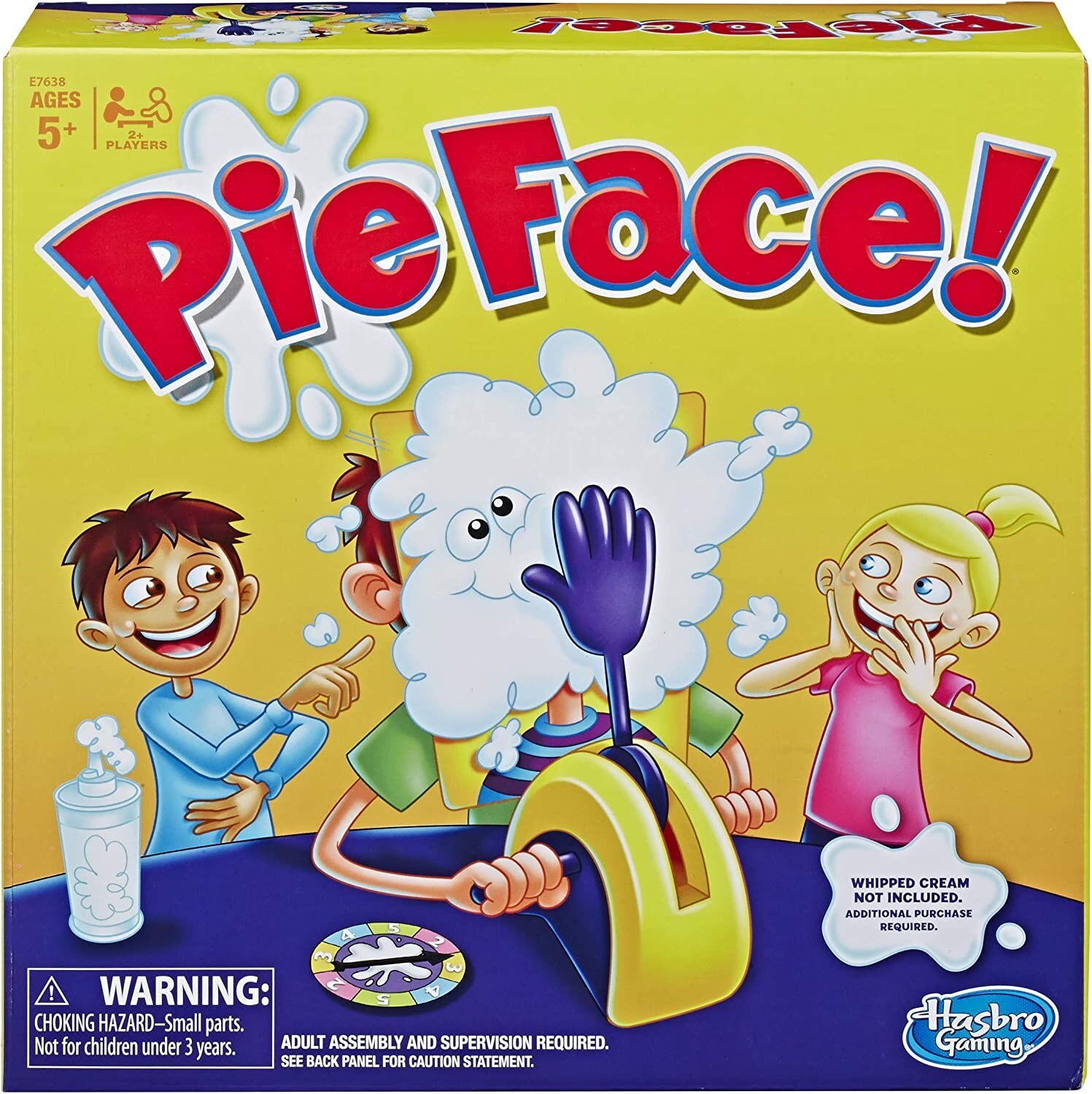 Hasbro Pie Face Game Whipped Cream Family Game Kids Ages 5 and Up
