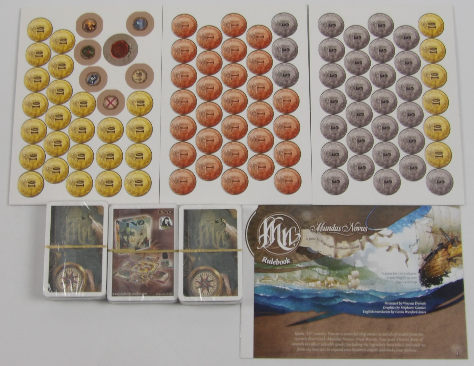 Mundus Novus Tactical Game COMPLETE IN BOX unpunched Asmodee Games