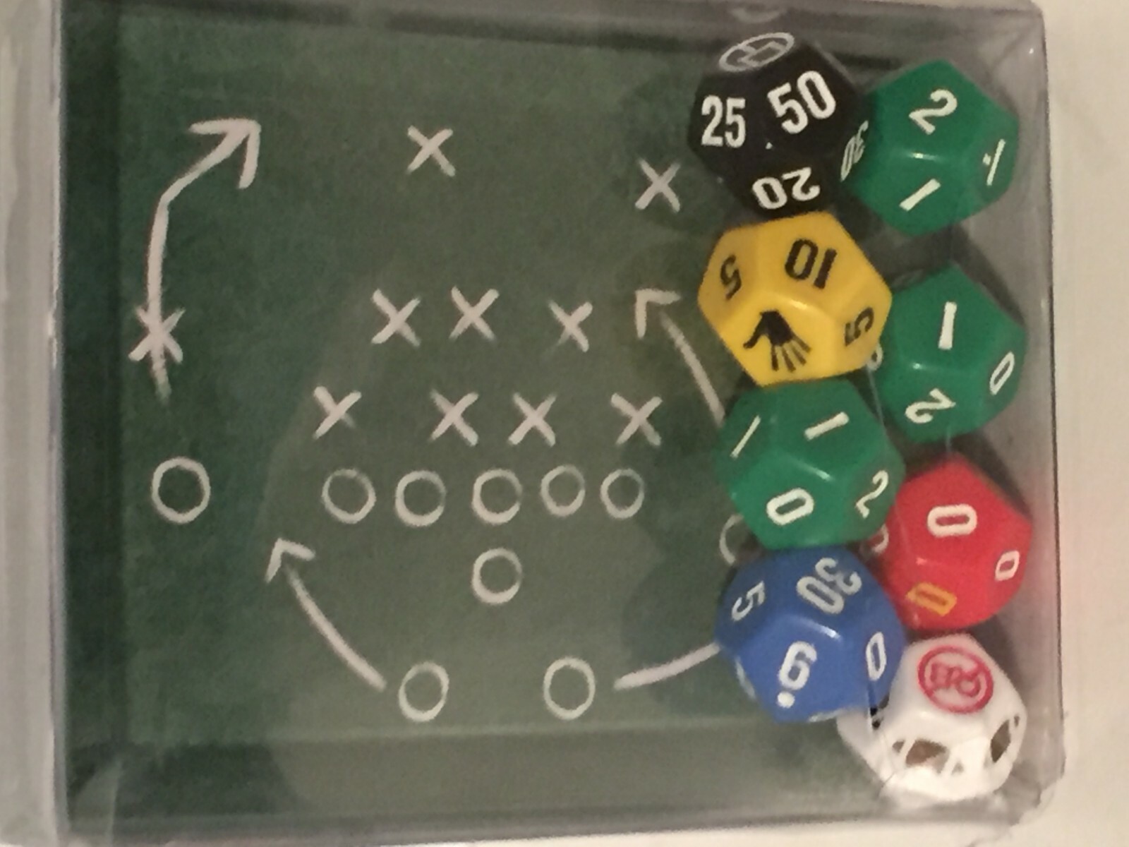 Go Long! Football Dice Game Go Zone Games Zobmondo Toy Sports Travel Edition