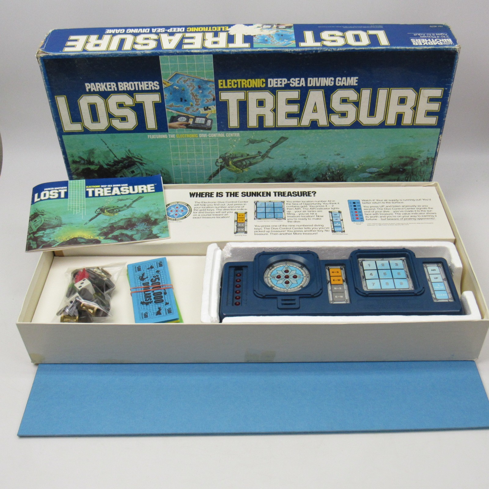 Lost Treasure Deep Sea Diving Board Game Complete 1982 Parker Brothers
