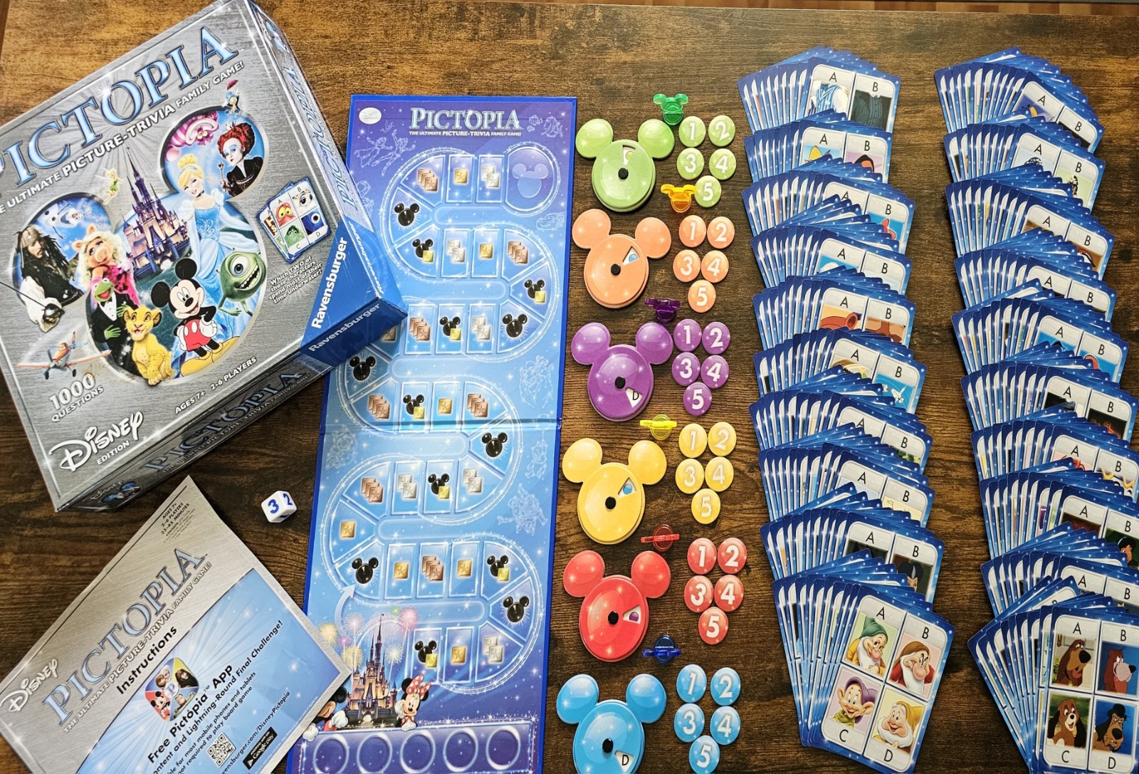 COMPLETE – Pictopia Disney Edition by Ravensburger (2017) – GREAT CONDITION GAME