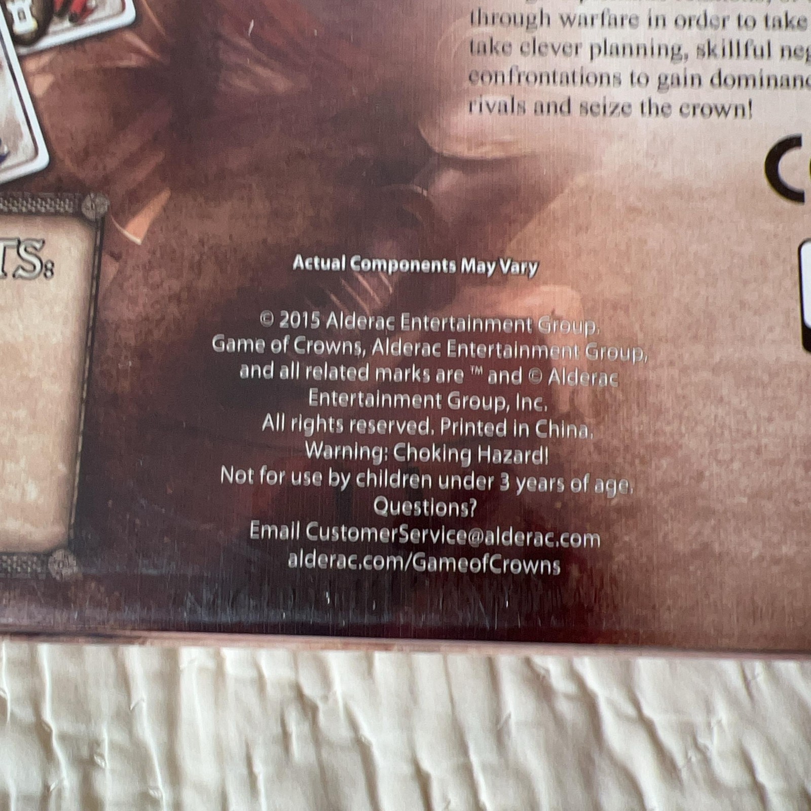 Alderac Entertainment Group Game Of Crowns Strategy Board Game 4-9 Players New