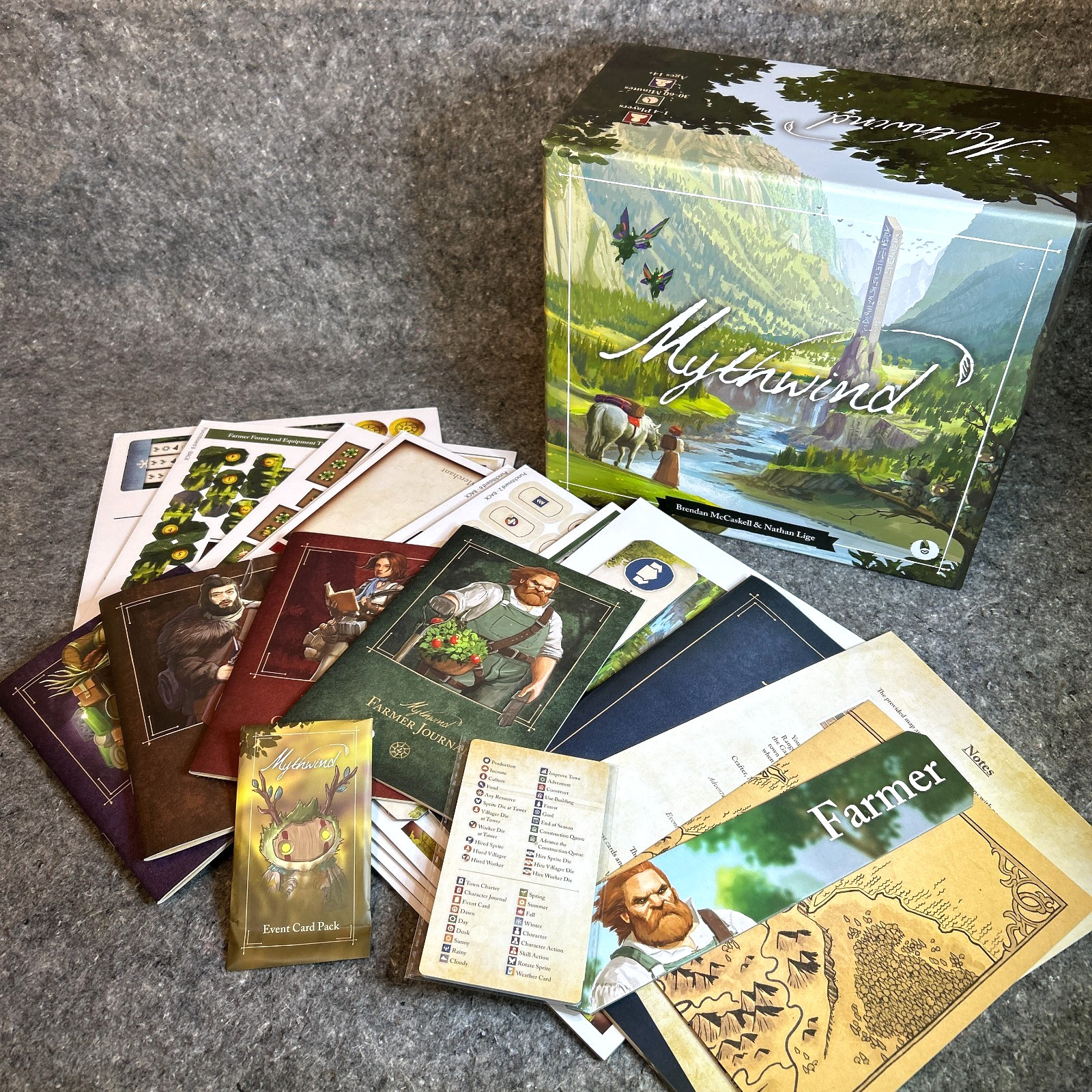 Mythwind Base Board Game Open Owl Studios Unknown Completeness As-Is MW02en