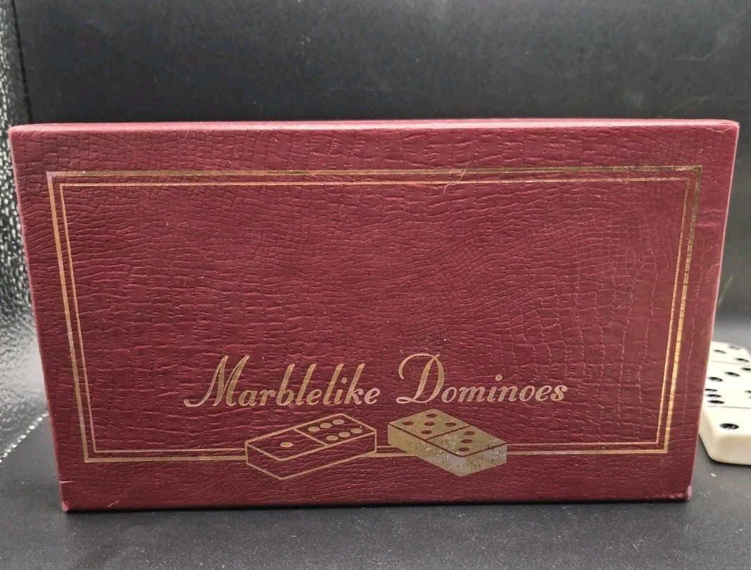 Vintage Puremco Texas Longhorns Dominoes Set Professional Extra Thick Double 6