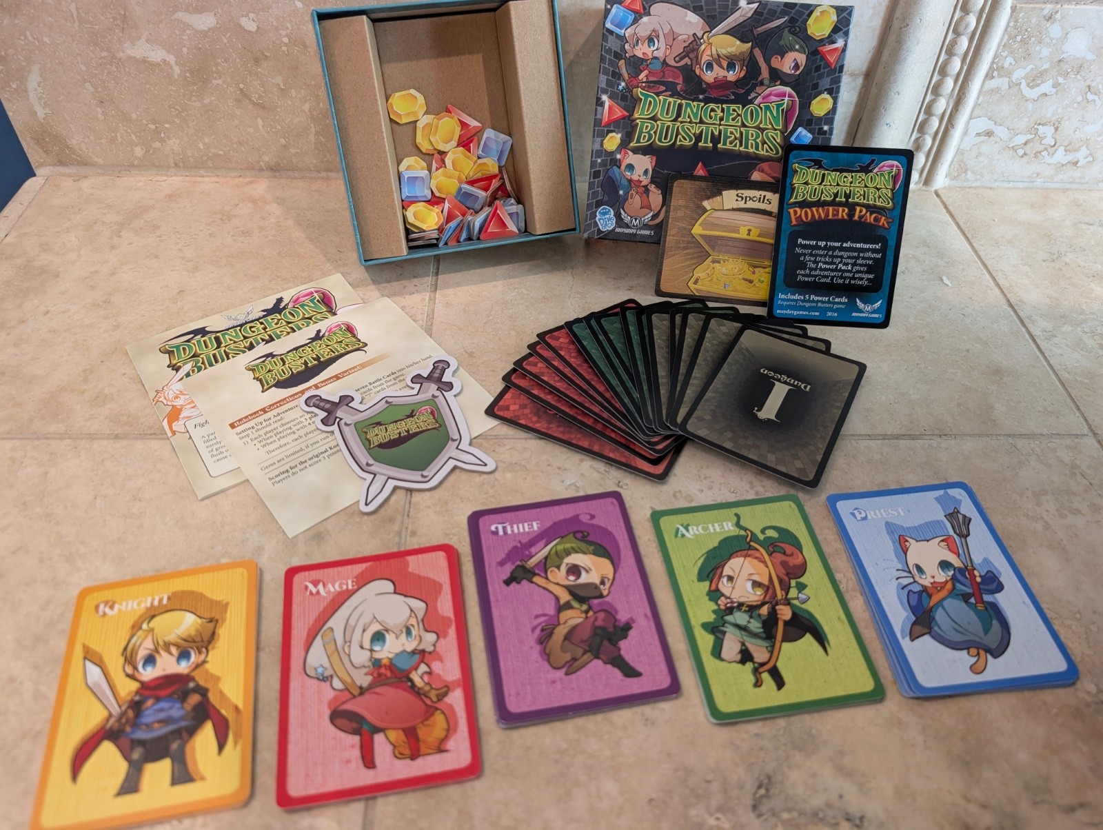 Dungeon Busters Board / Card Game Mayday Games Kickstarter Limited Edition