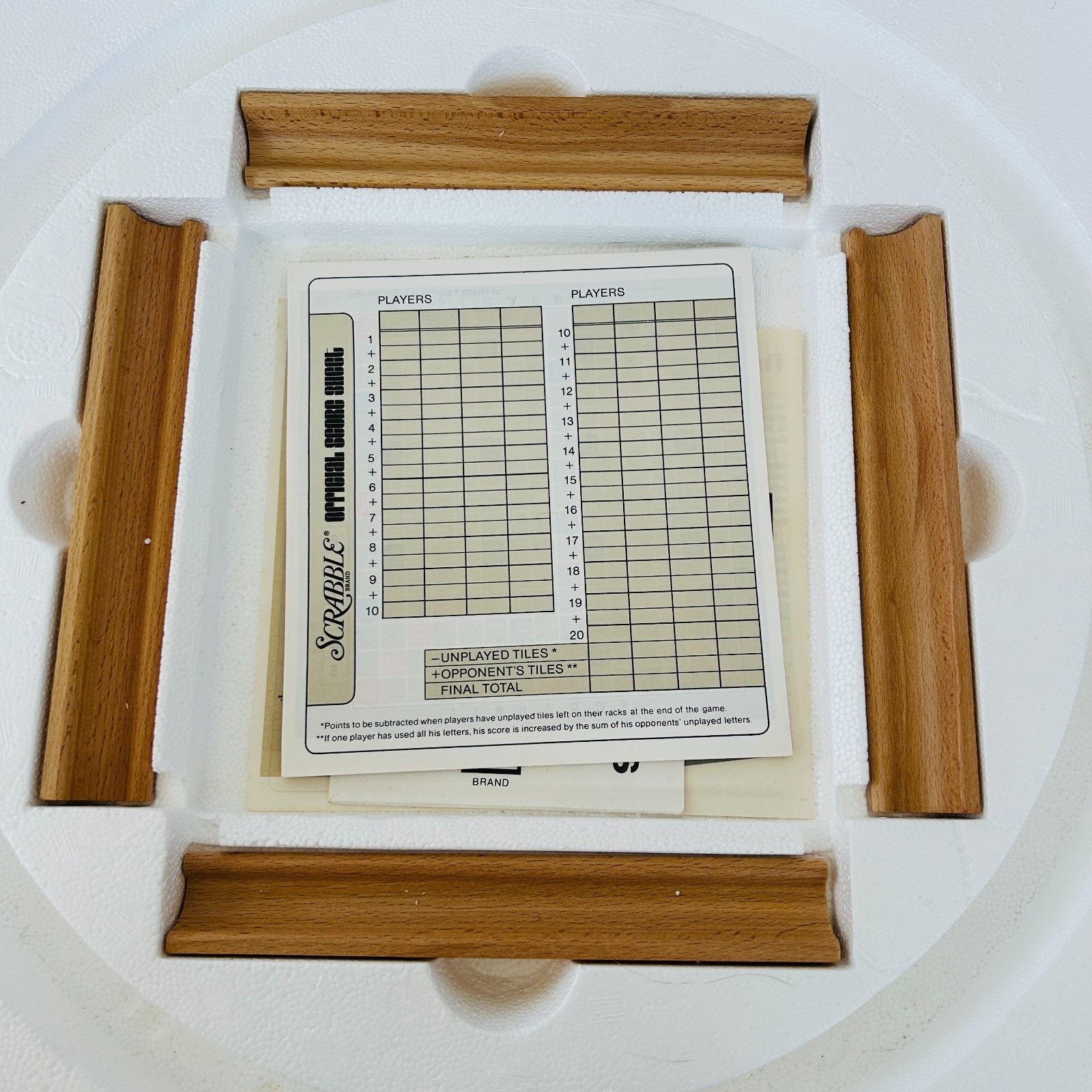 Scrabble Deluxe Rotating Turntable Edition Selchow & Righter 1982 Original Box