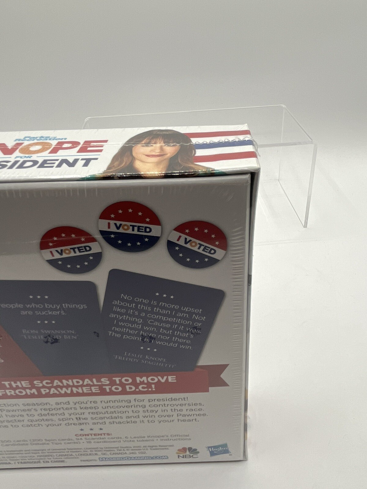 NBC PARKS & RECREATION Knope For President Party Card Game NEW Sealed Hasbro