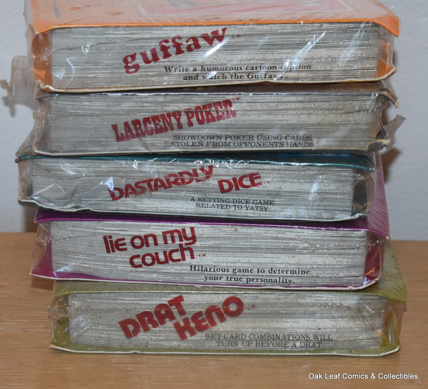 Lot of 5 Adult Party Games 1974 J.L. Brown. ALL still SEALED!