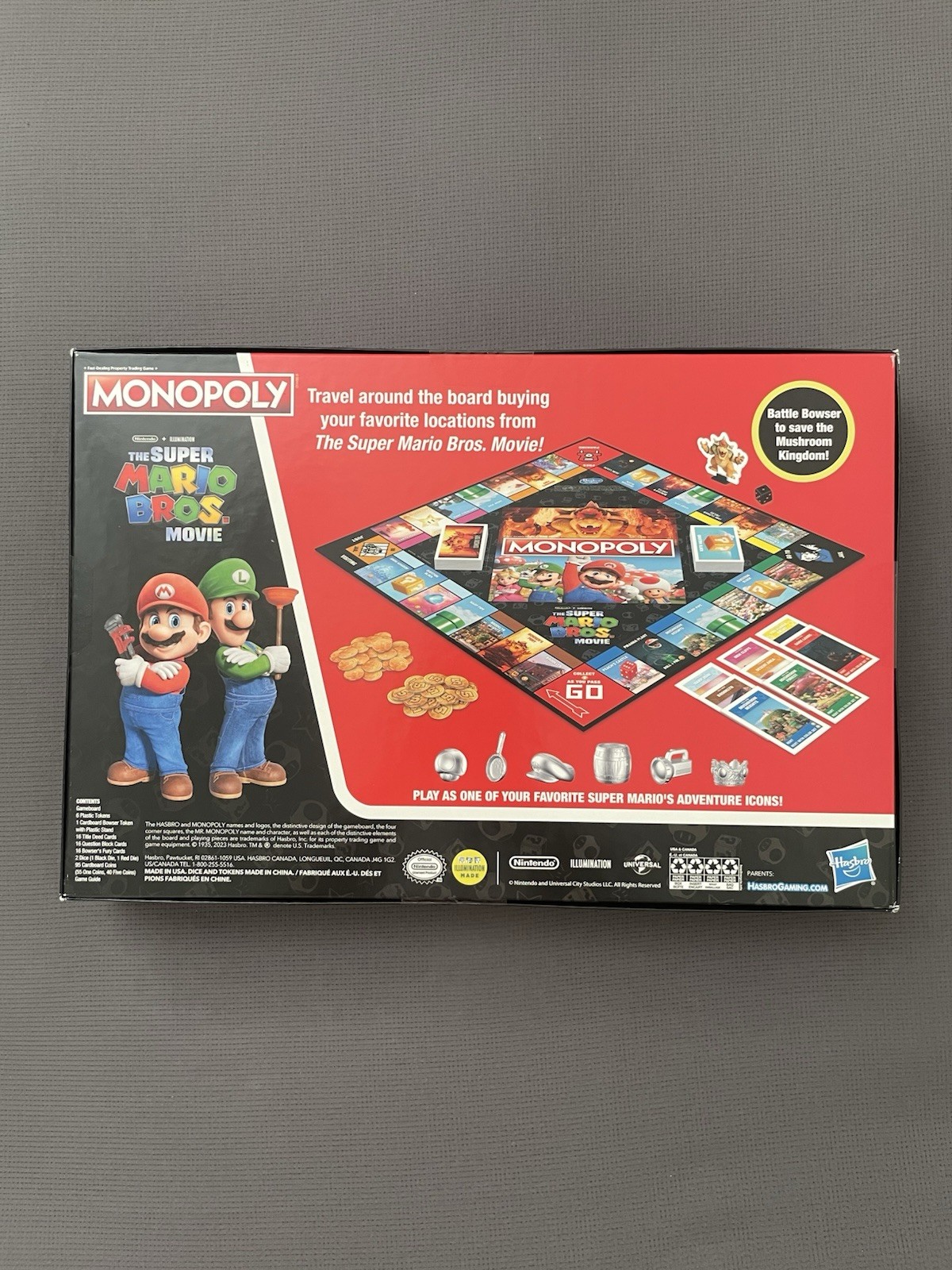 New Factory Sealed Monopoly: The Super Mario Bros. Movie Board Game F6818 Rare