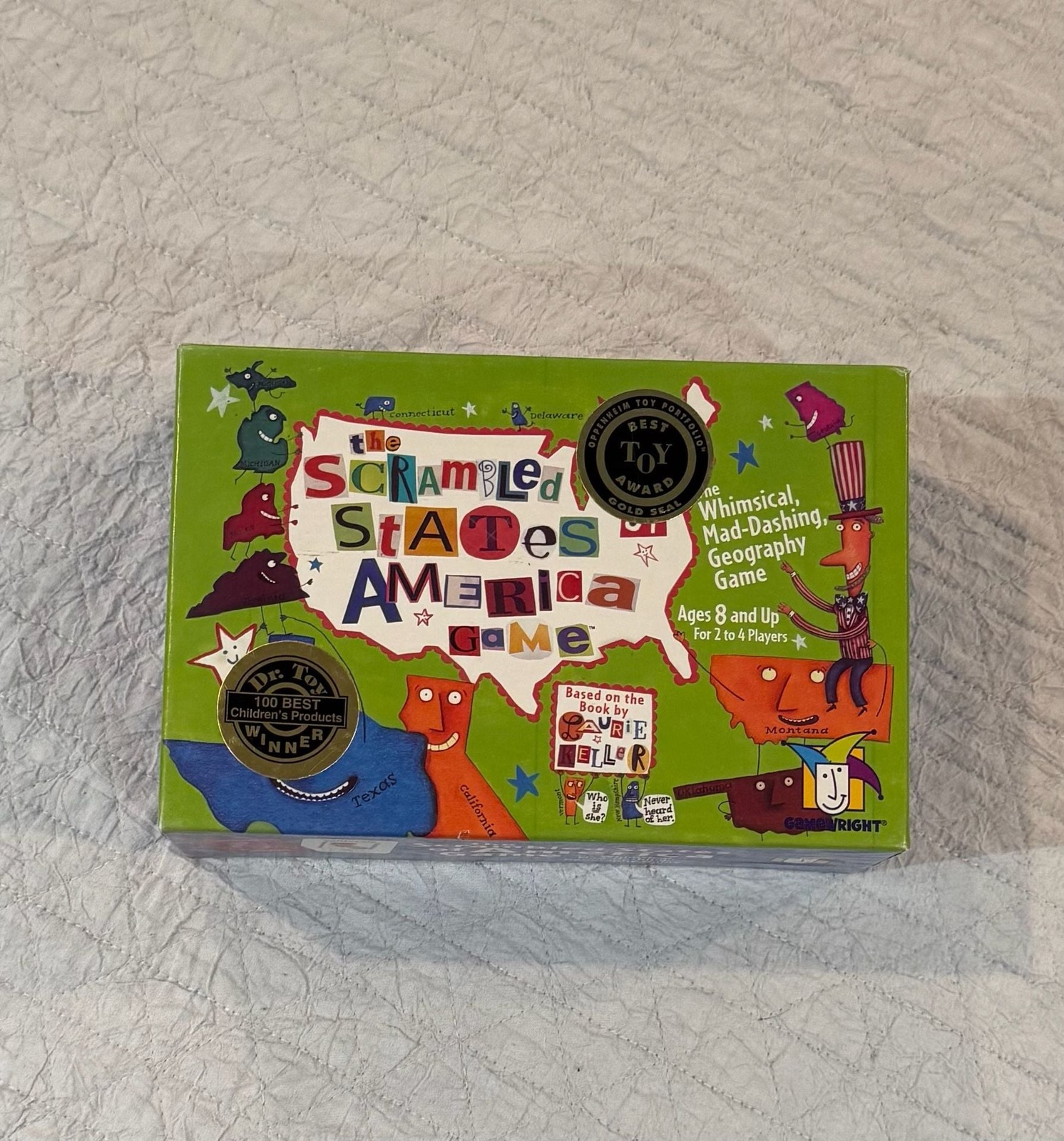 Gamewright The Scrambled States of America Geography Board Game