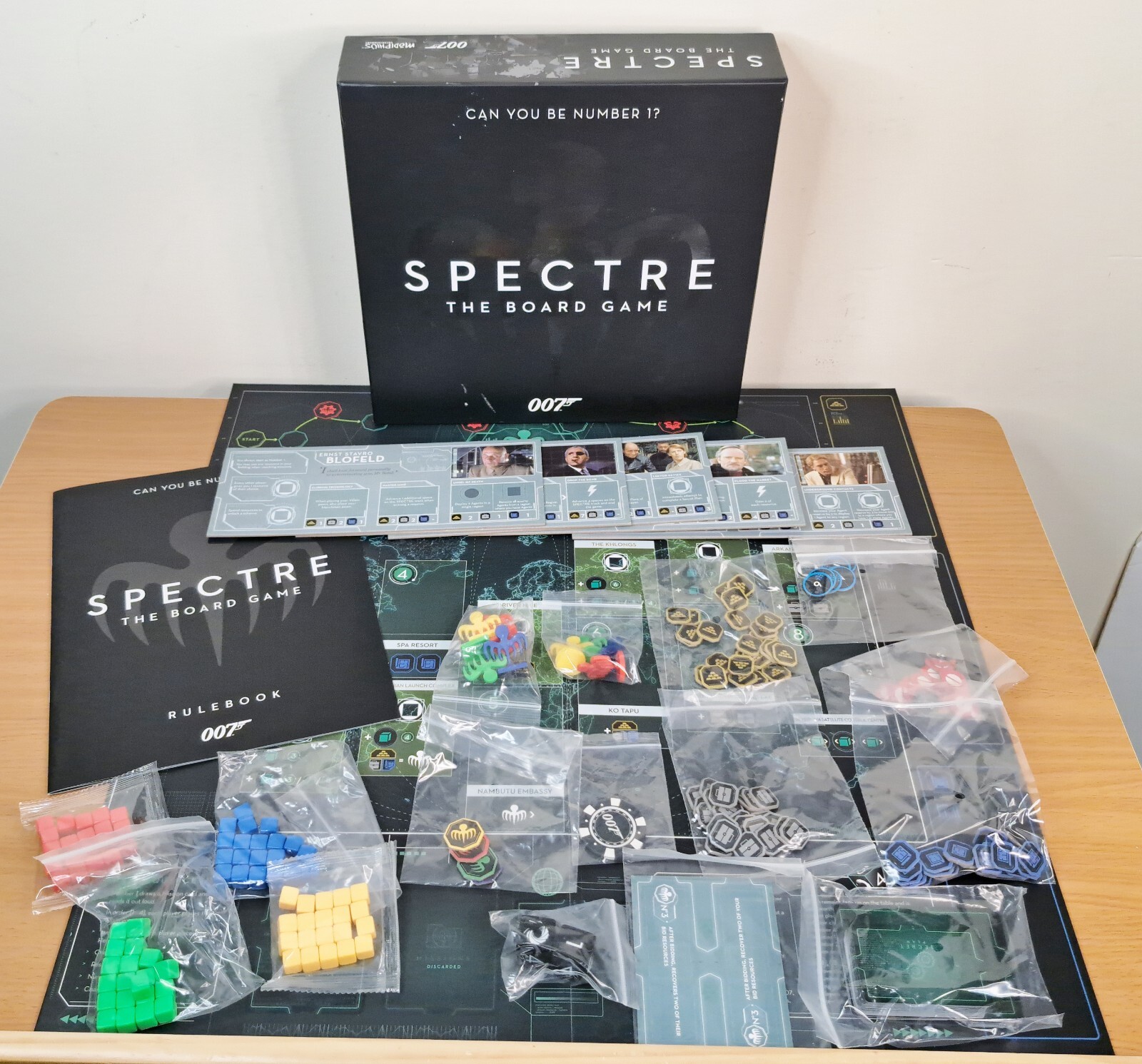 Spectre The Board Game – Modiphius Entertainment 2022 Complete James Bond 007