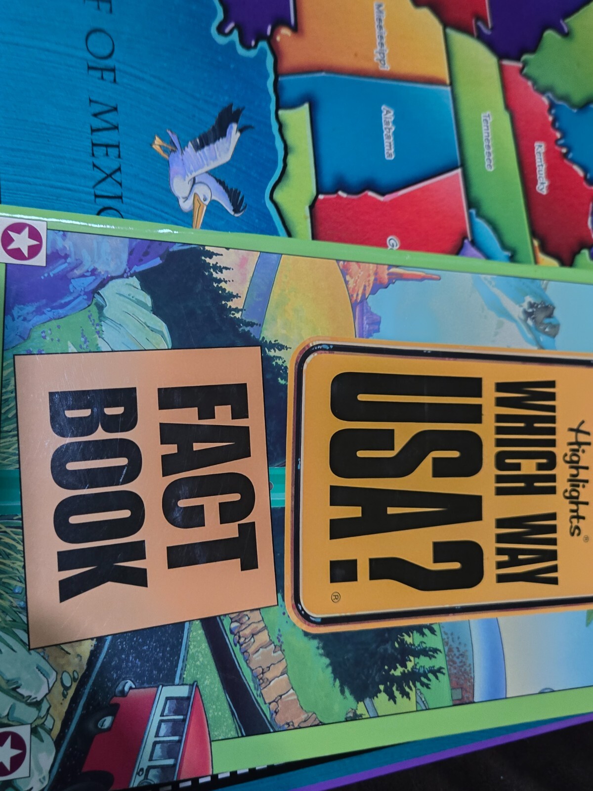 VTG Highlights Which Way USA? Board Game Complete Children’s Kids Family