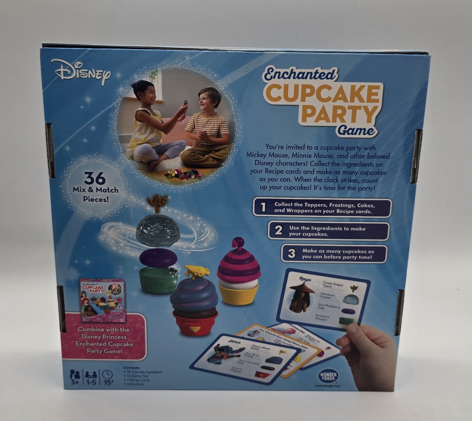 Disney Enchanted Cupcake Party Game NIB 2022 Cars Toy Story Frozen Mickey Pooh