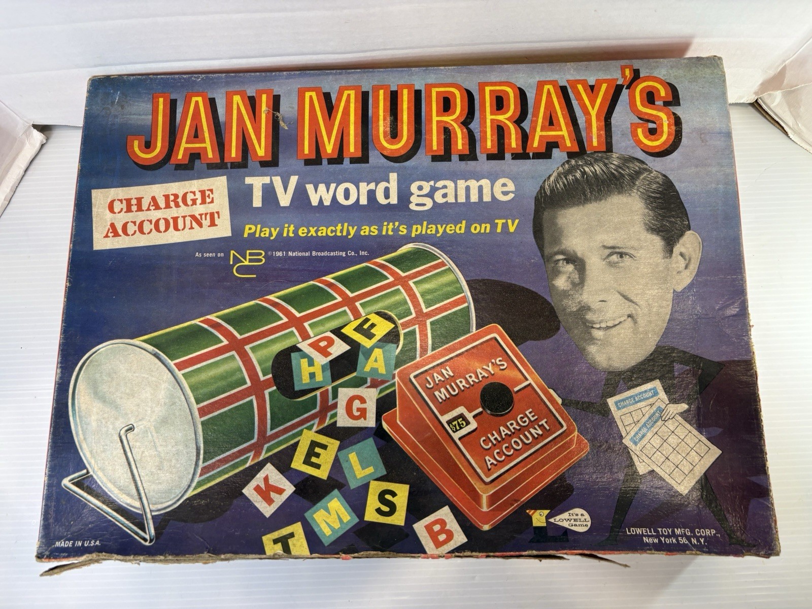 Vintage 60s Lowell Toy Jan Murray’s TV Word Game Board Game Complete