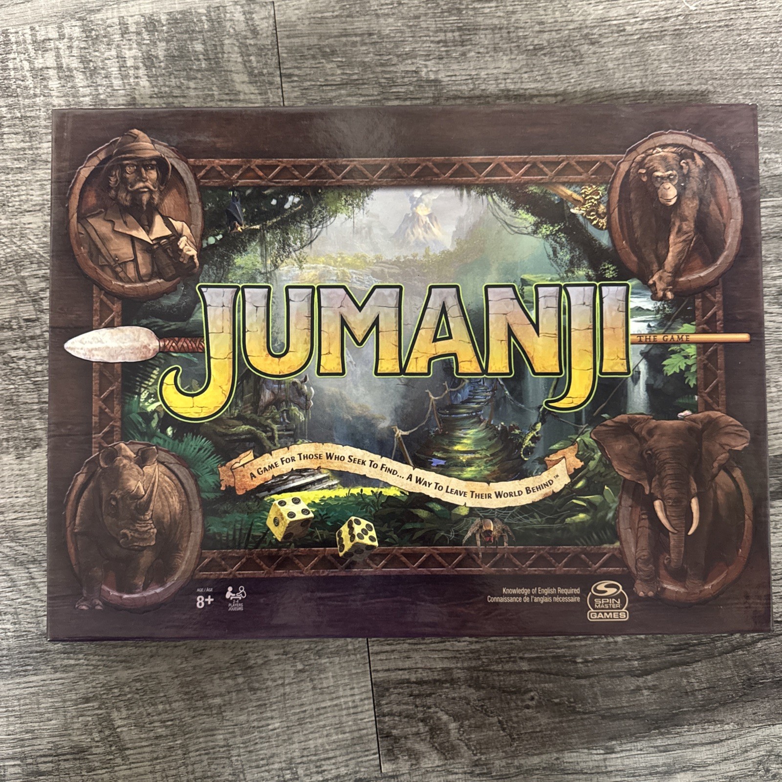 Jumanji The Game Classic Adventure Board Game Spin Master Games 2021.