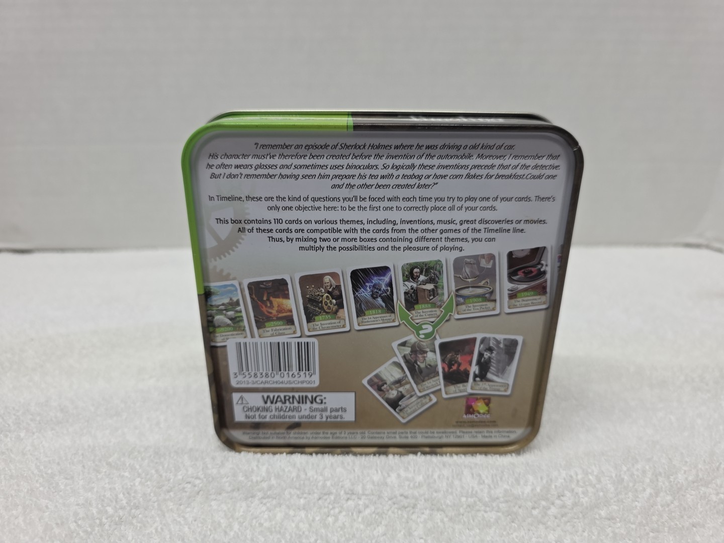 Asmodee Timeline Diversity Card Game in Original Tin 100% Compete w Instructions