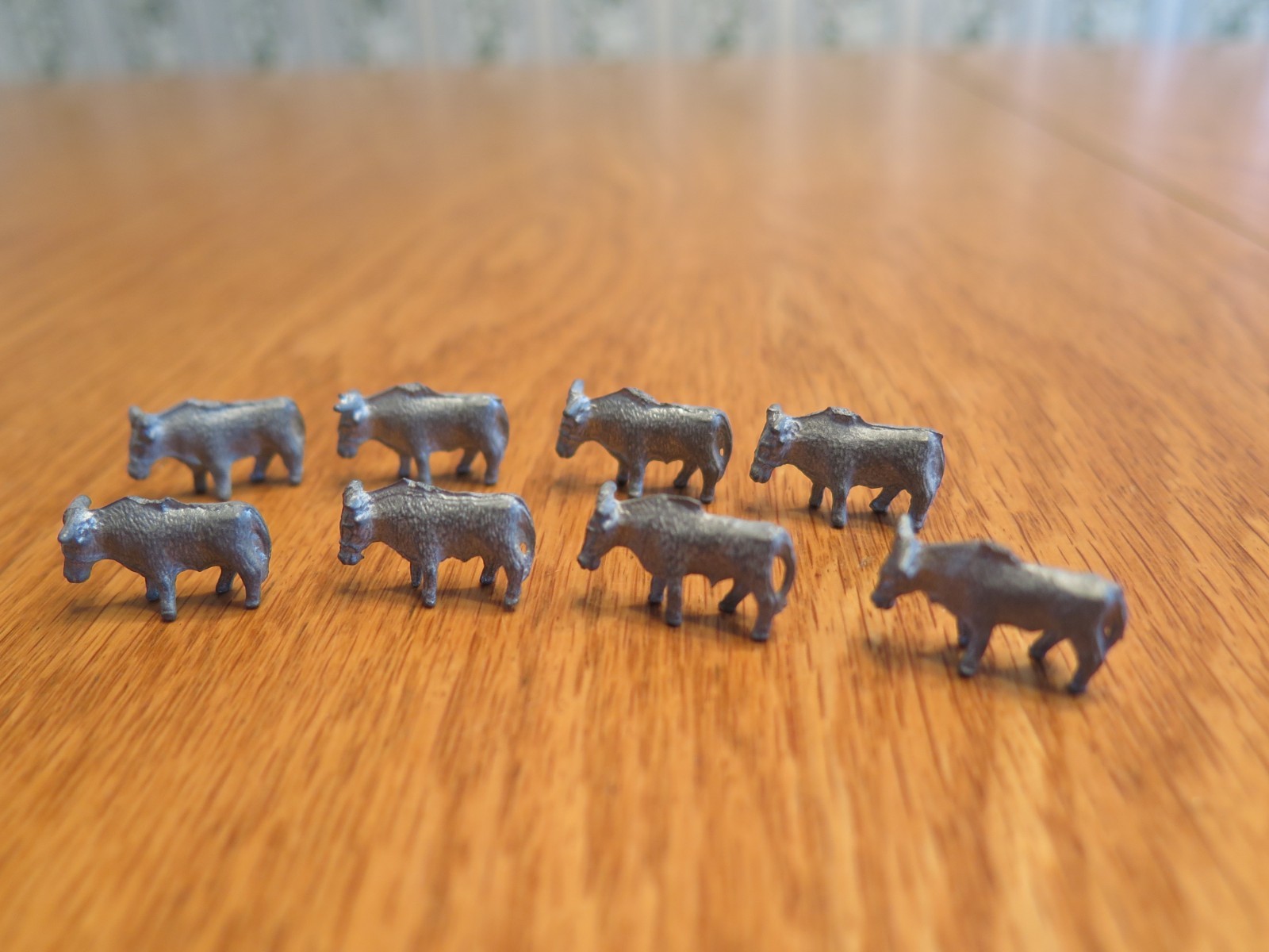 Vintage Board Game Tokens Game Pieces? Miniature Pewter Figurines? Lot of 24 Pcs