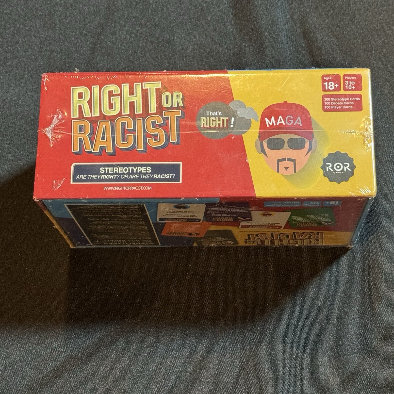 Right or Racist: Adult Party Game Unopened [SEALED] Ages 18+ / 3 to 10+ players
