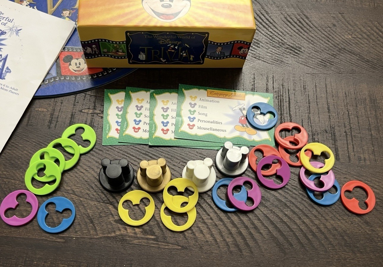 The Wonderful World Of Disney Trivia Board Game Complete