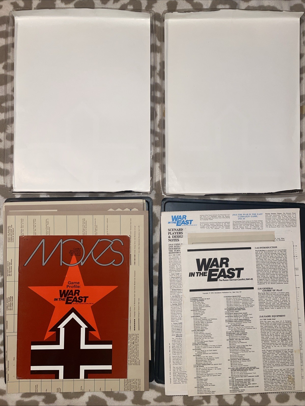 SPI. 1974. War In The East. Punched. VGC. Rare Collectible.
