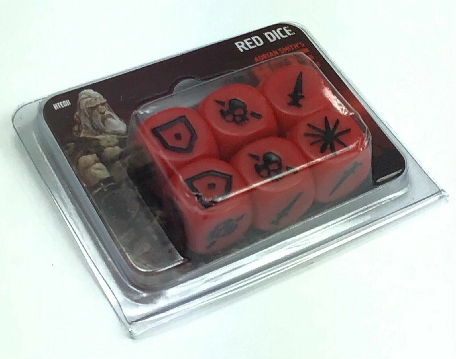Adrian Smith’s HATE / 6 Pack Red Dice / Cool Mini or Not / Game Accessories