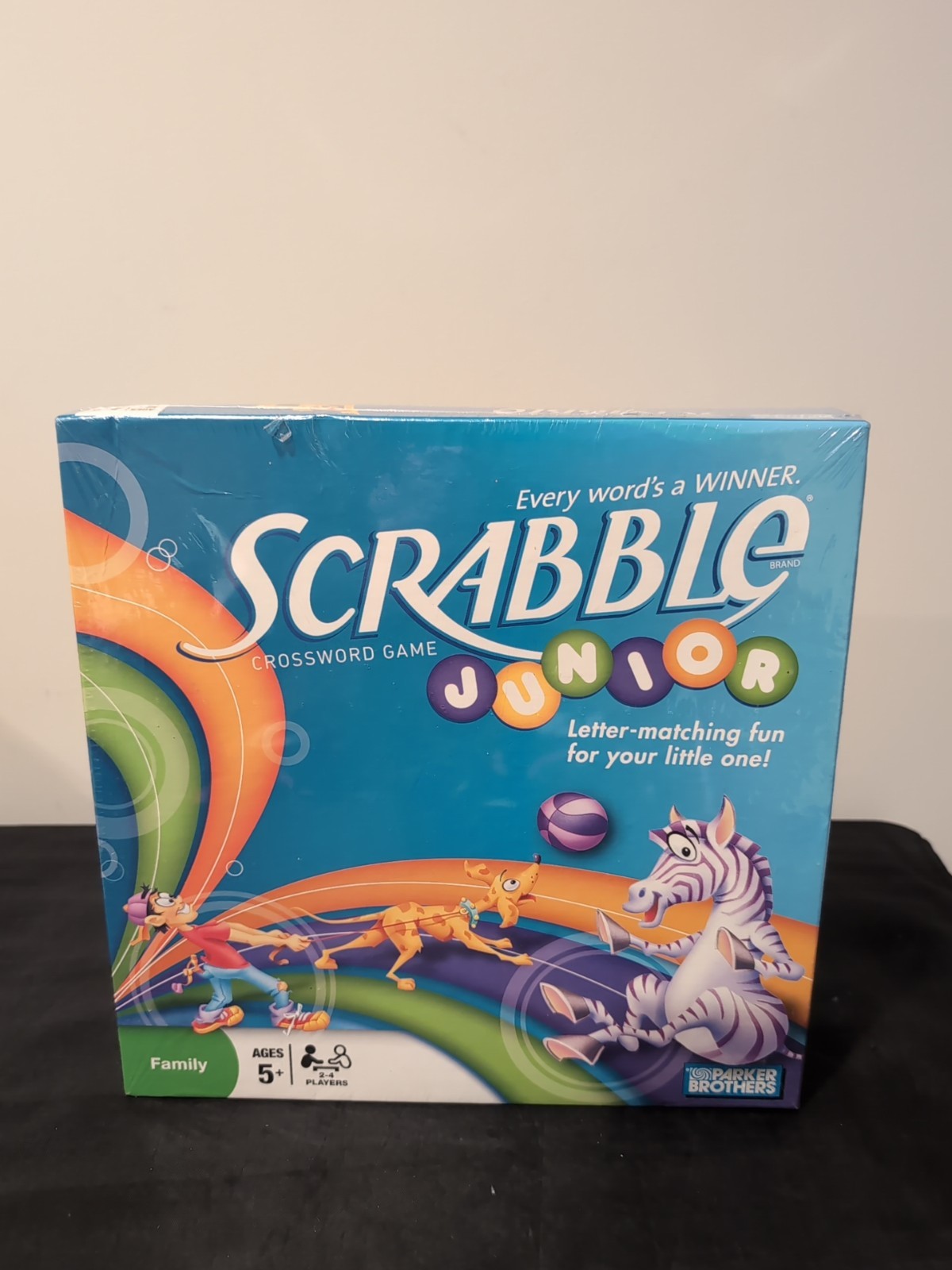 Scrabble Jr Crossword Board Game Hasbro 2008 New Factory Sealed Ages 5+