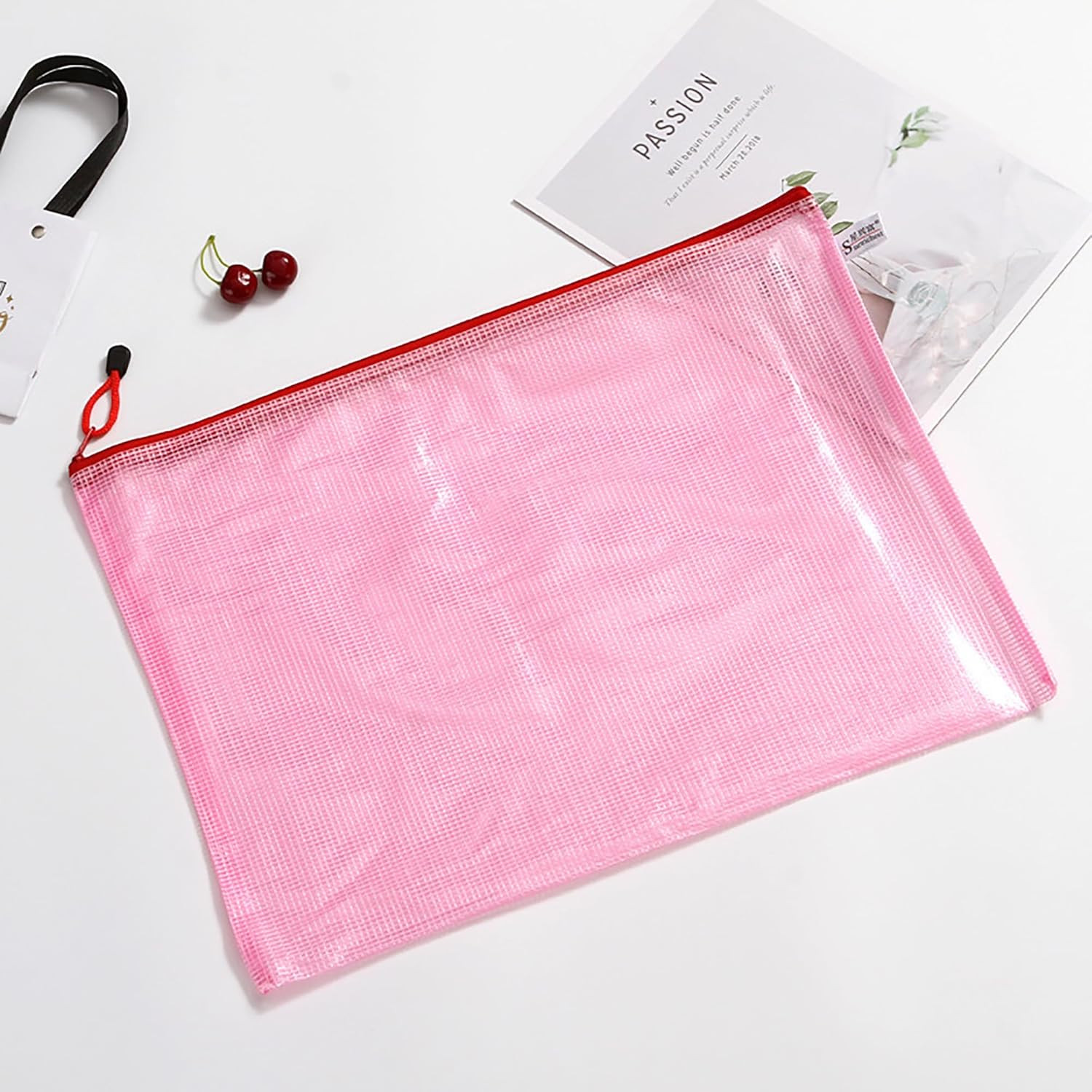 2Pack Mahjong Tile Bag, Mahjong Storage Bag with Zipper for Organizing Classroom