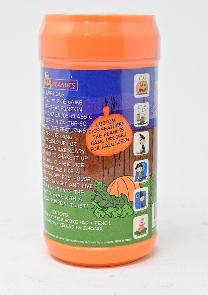 Vintage 2008 Hasbro Yahtzee Charlie Brown The Great Pumpkin Collector’s Edition