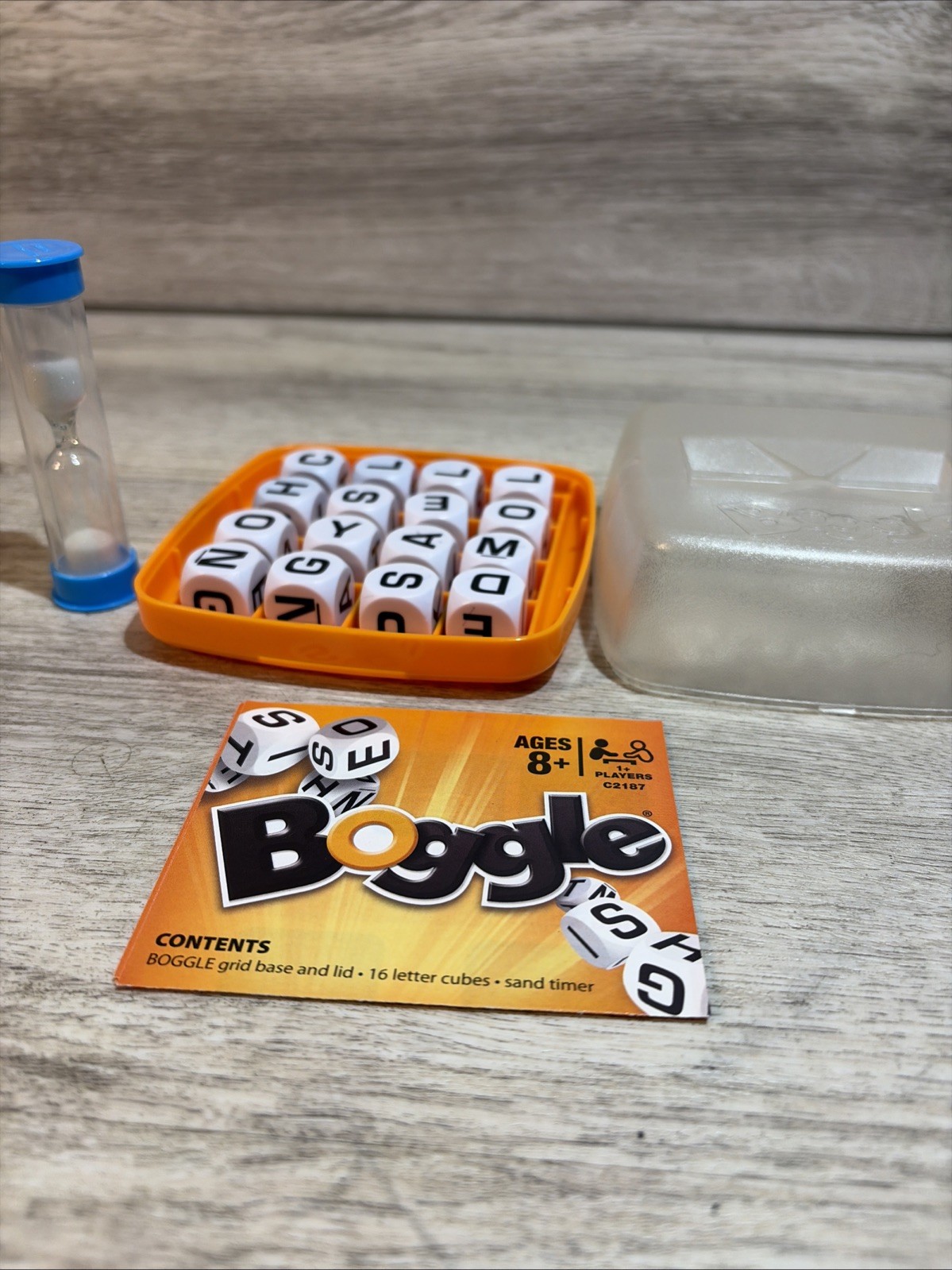 2016 Boggle Hasbro Replacement Parts Cubes Dish Timer Instructions COMPLETE!!