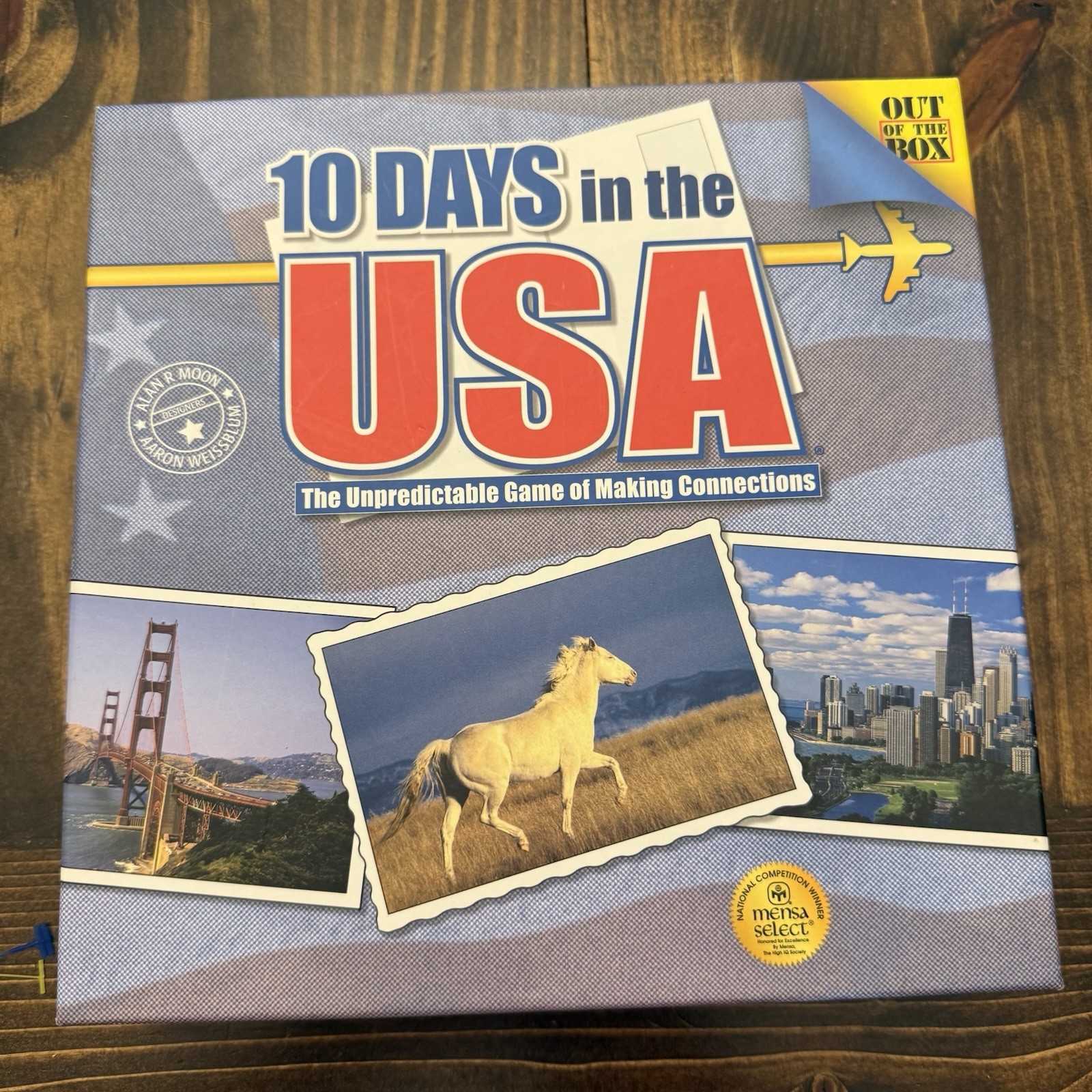 10 Days In The USA Strategy Board Game Of Making Connections Out Of The Box