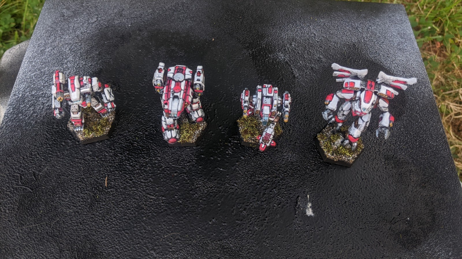 BattleTech: 21st Centauri Lancers Command. 4xModels. Painted.