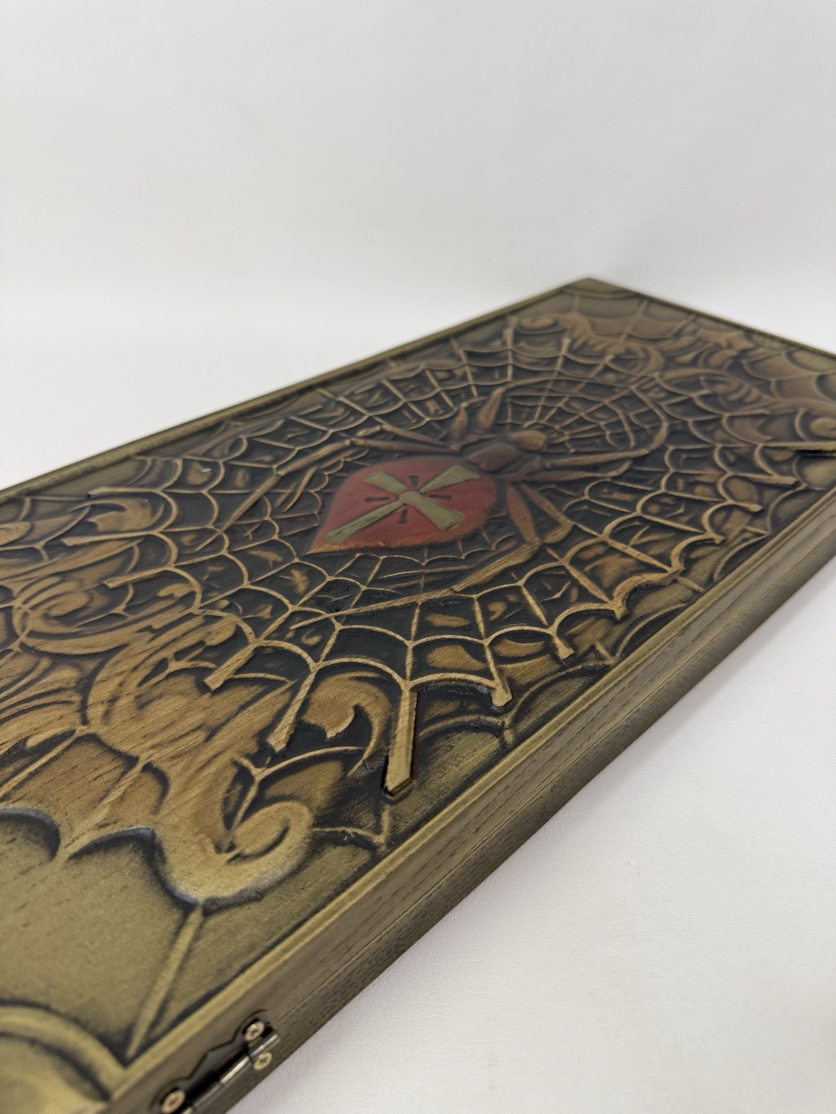 Handmade Spider Wooden Backgammon Set