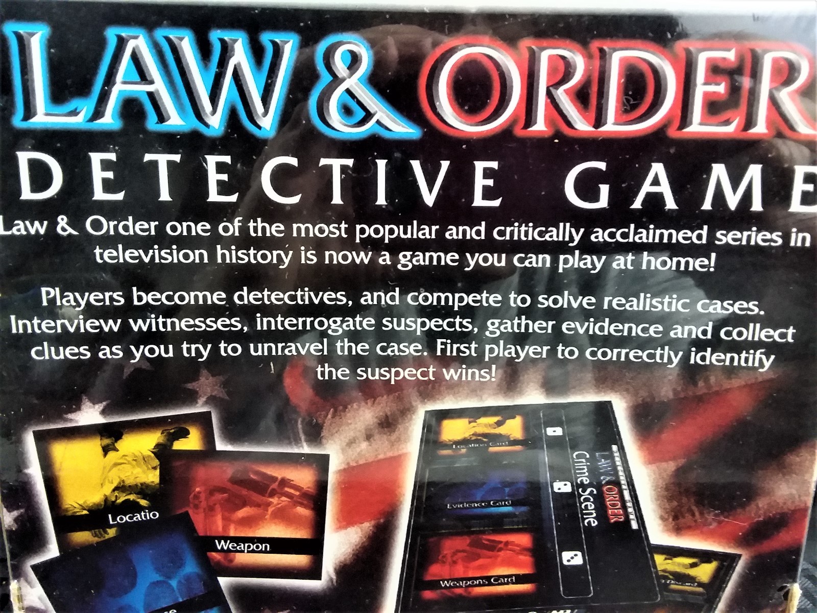 NEW CARDINAL INDUSTRIES LAW & ORDER DETECTIVE GAME #38517 FACTORY SEALED