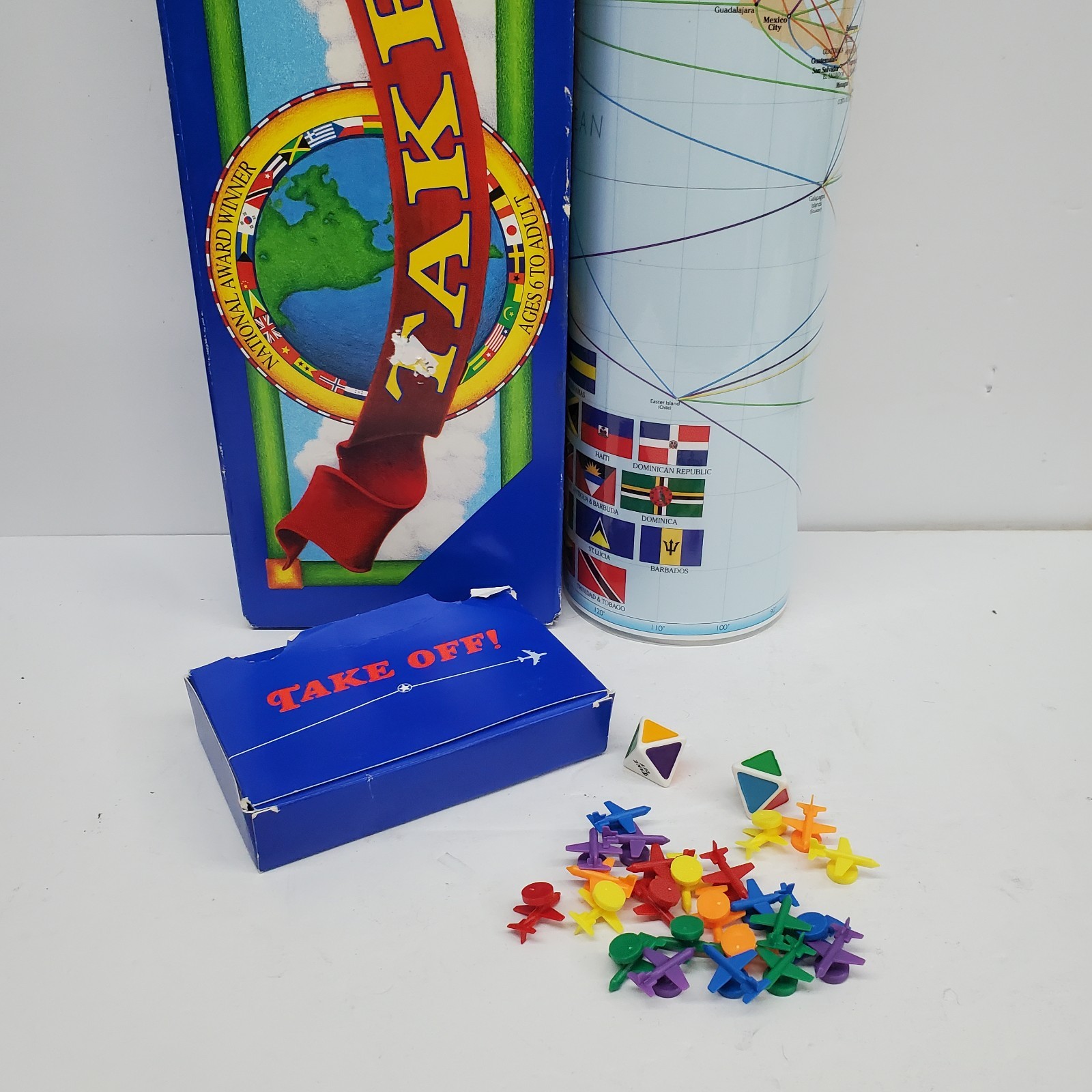 Take Off Board Game World Edition The Game That Teaches Geography 1994 Complete