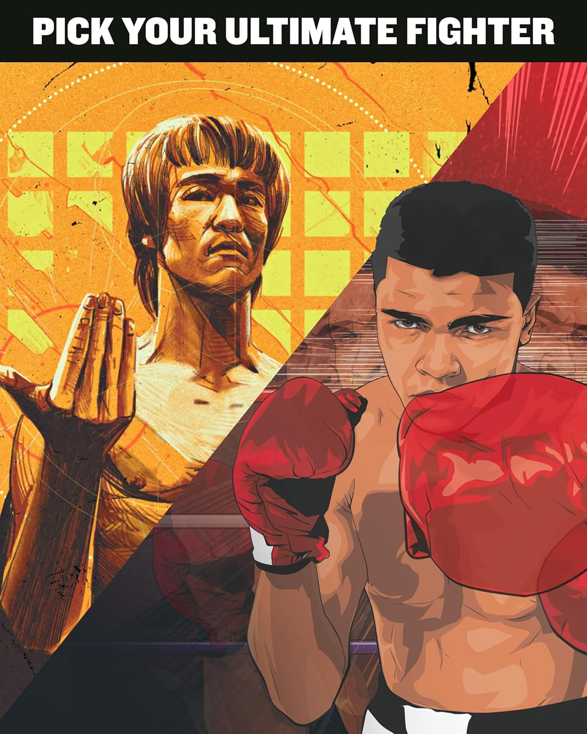 Restoration Games Unmatched Muhammad Ali Vs Bruce Lee – Strategy Board Game for