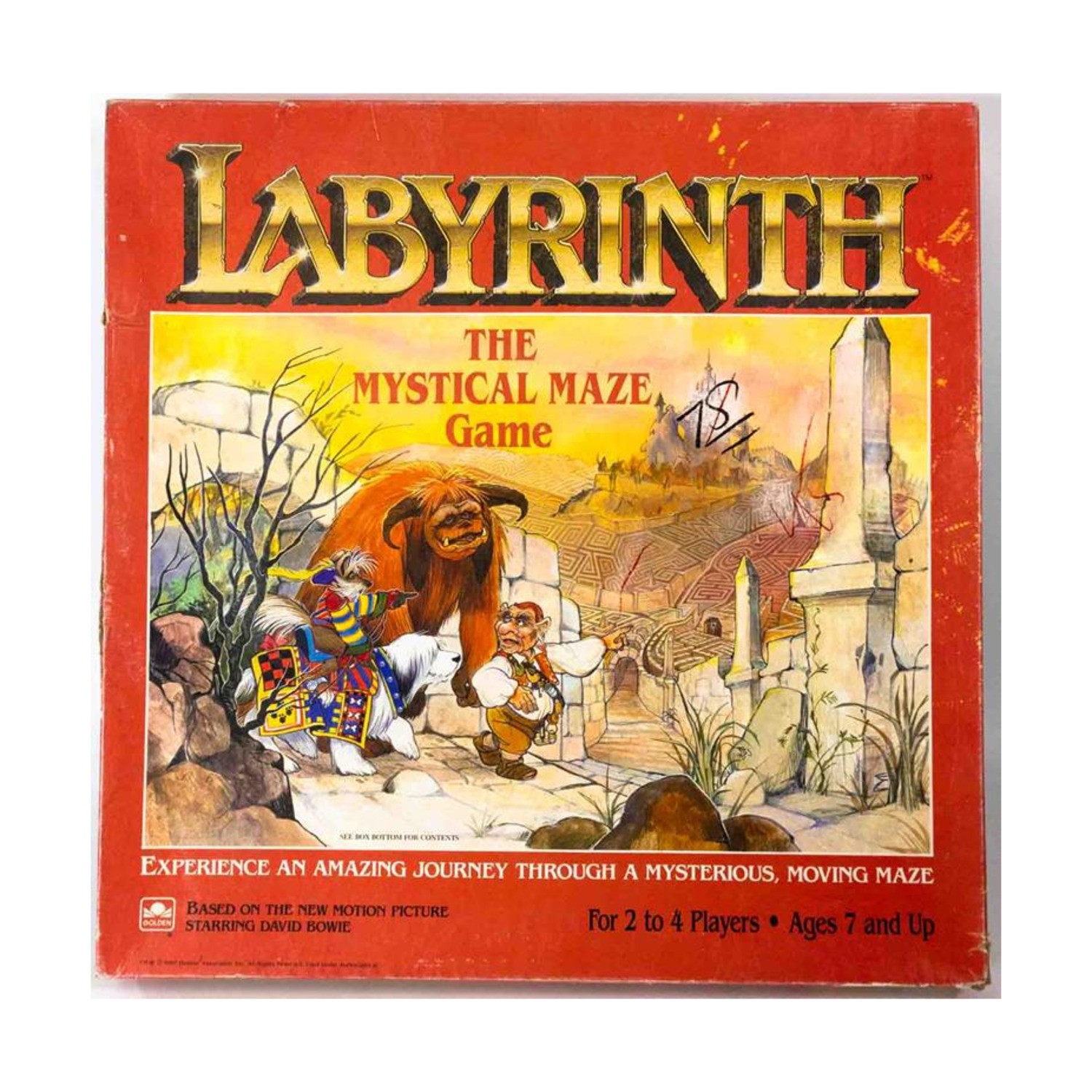 Golden Boardgame Labyrinth – The Mystical Maze Game Box Fair/VG+