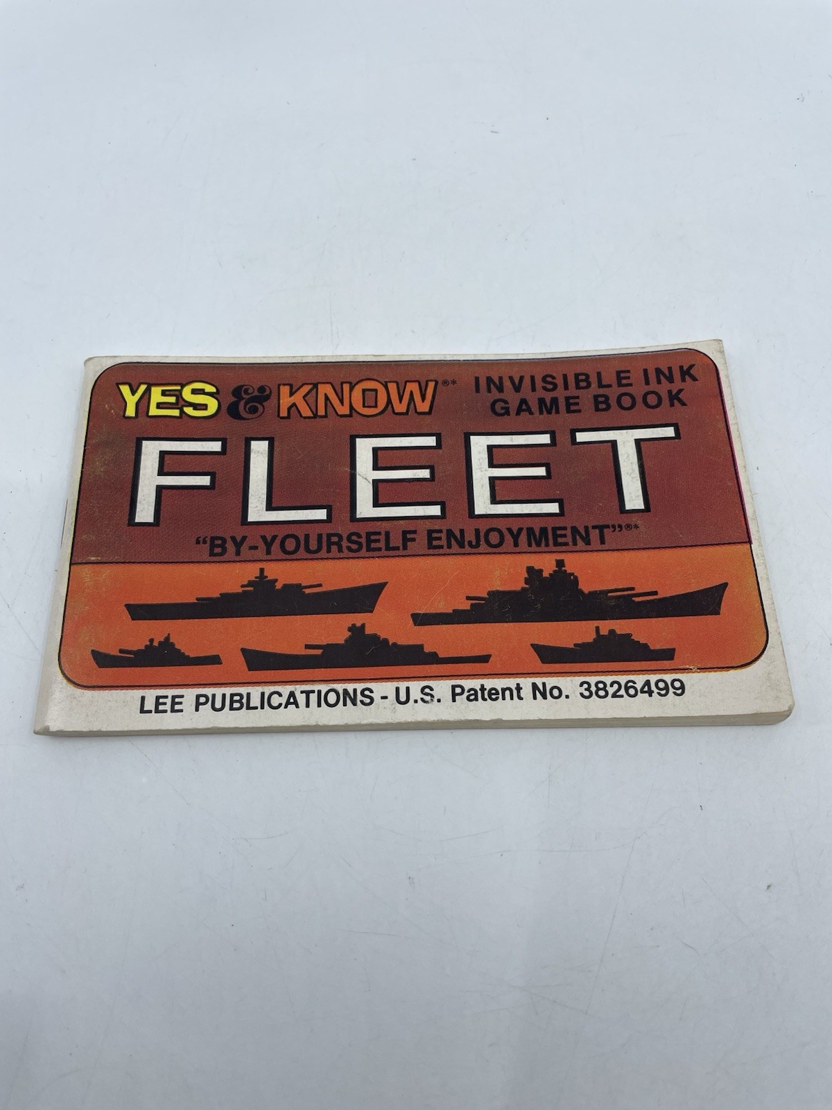 Vintage Yes & Know Invisible Ink Game Book Fleet Lee Publications 1970 Used