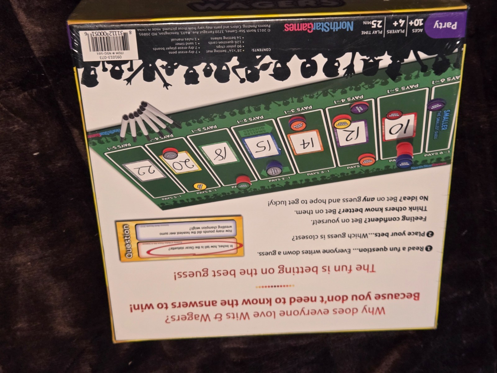 Wits & Wagers Complete Game – North Star Games – NSG-101 – New In Sealed Box