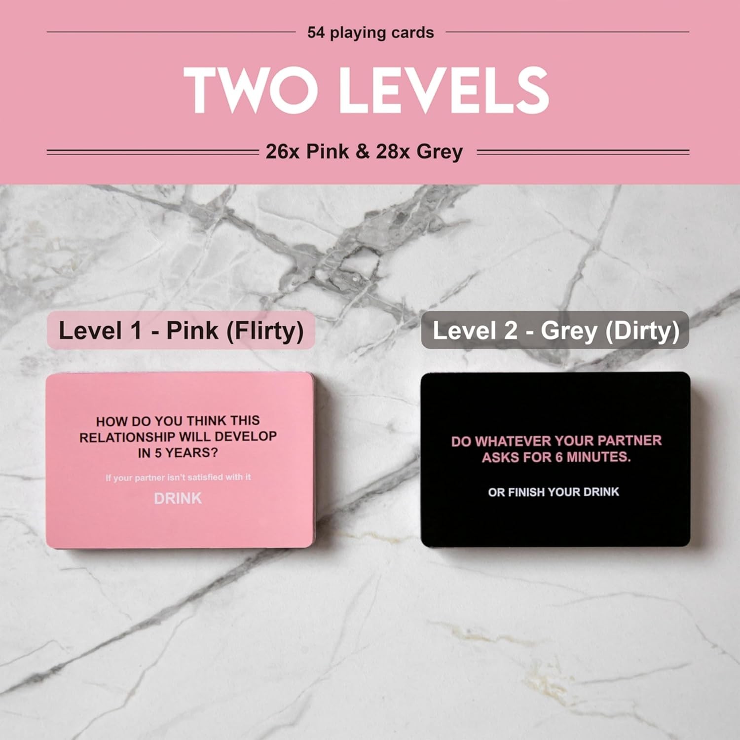 Drunk Lovers – Couples Games Couples Card Game for Date Night, 54 Game Cards, Ro