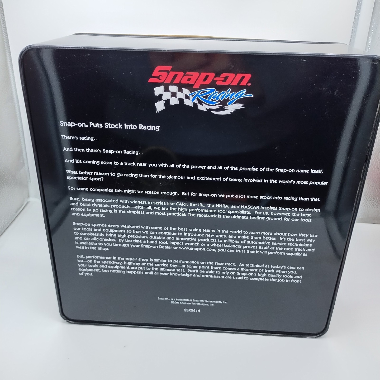 2003 Sealed Snap-On Car Racing Game Set Ltd Edition Poker Chips Cards Dice & Cup